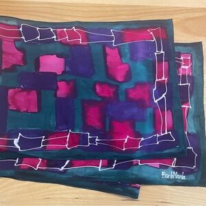 Colorful Abstract Silk Scarf